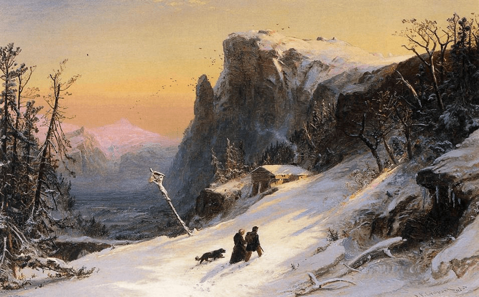 Winter in Switzerland by Jasper Francis Cropsey