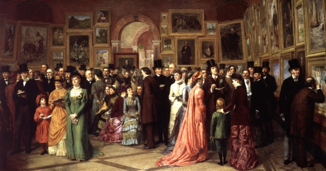 A Private View at the Royal Academy by William Powell Frith