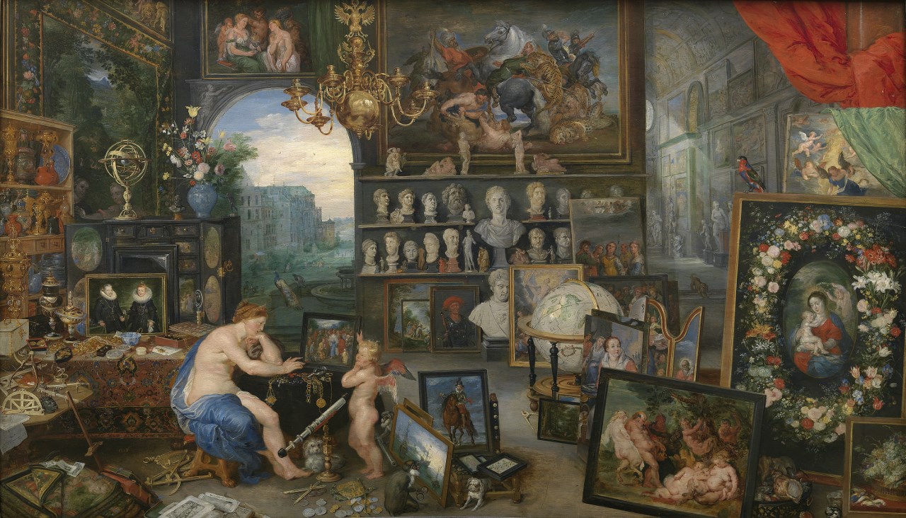 Allegory of Sight looking at artwork